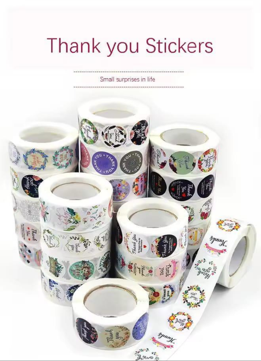 Thank You Stickers Labels Stamps - Ideal Accessory