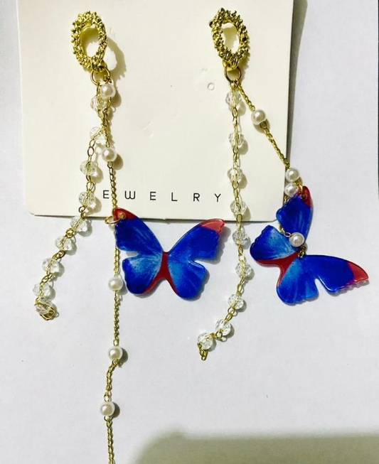 Trendy Butterfly Design Earrings