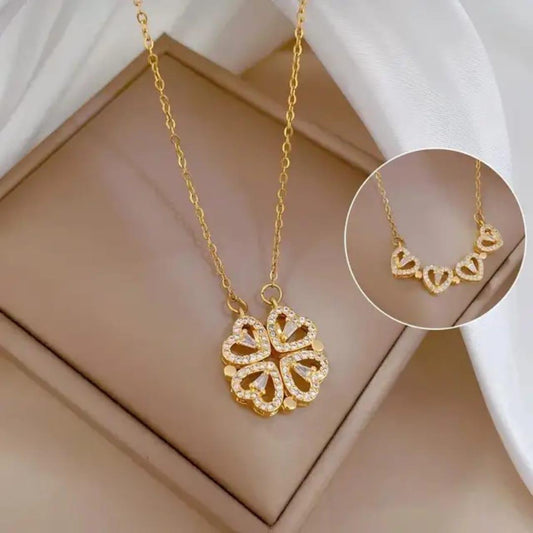 Funky Gold Plated Artificial Stones Pendant