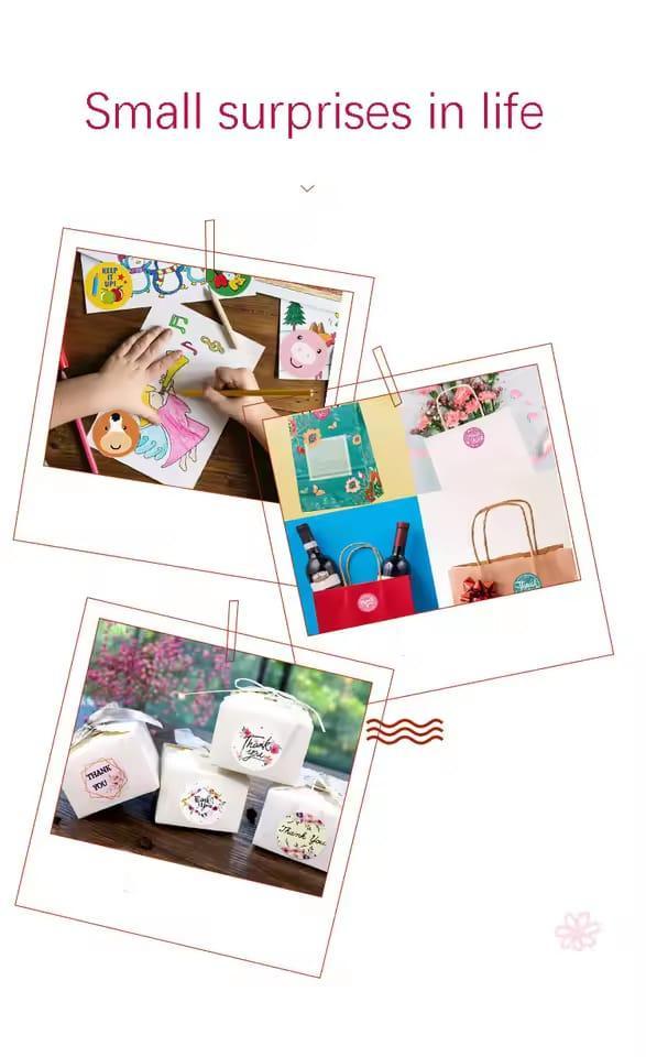 Thank You Stickers Labels Stamps - Ideal Accessory